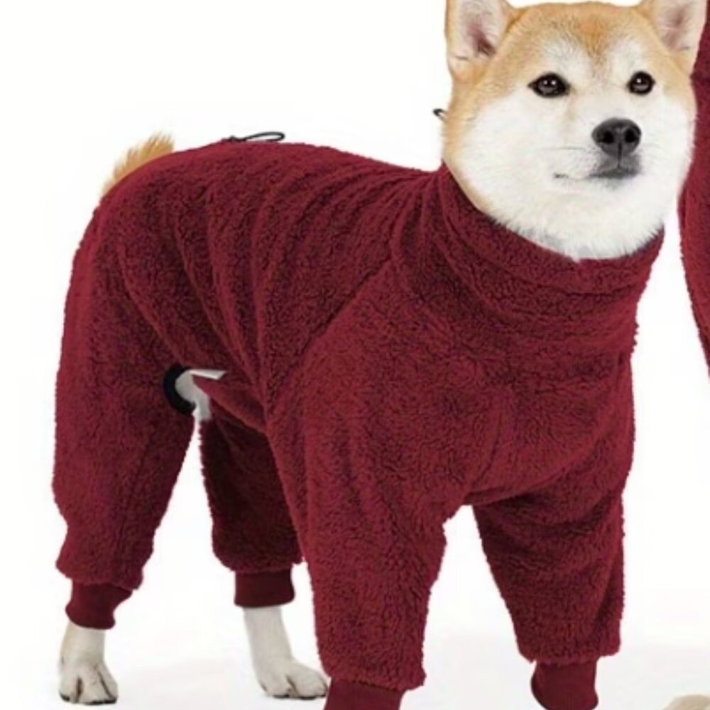 Fleece Sweater for Small Dog - Red